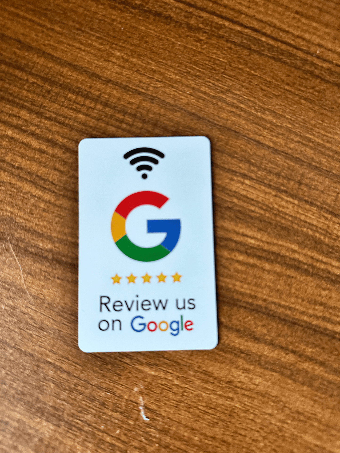 NFC Google Reviews Card