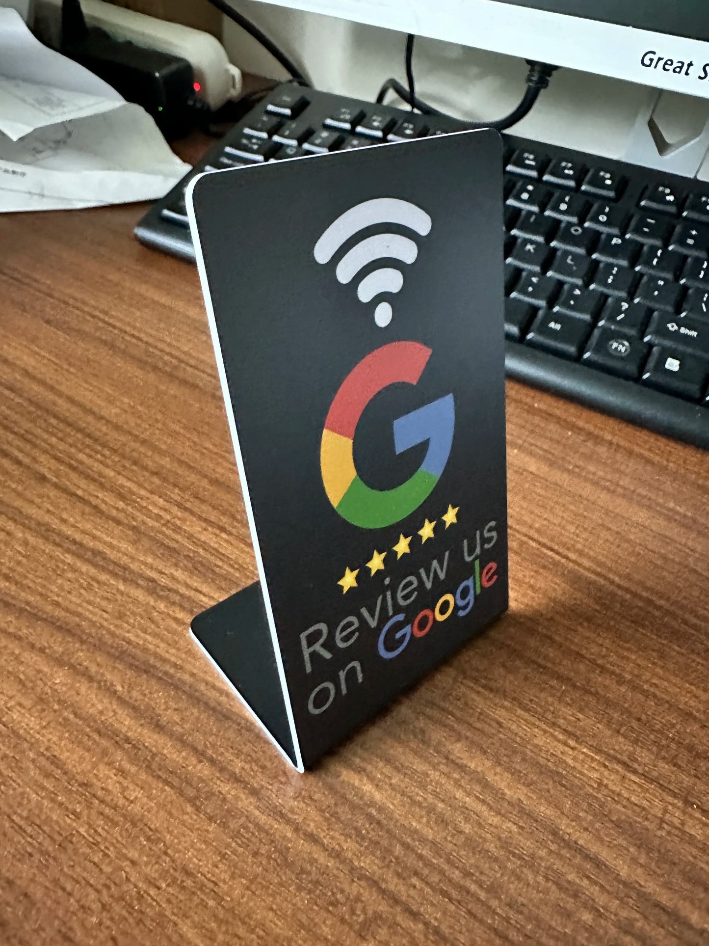 NFC Google Reviews Card