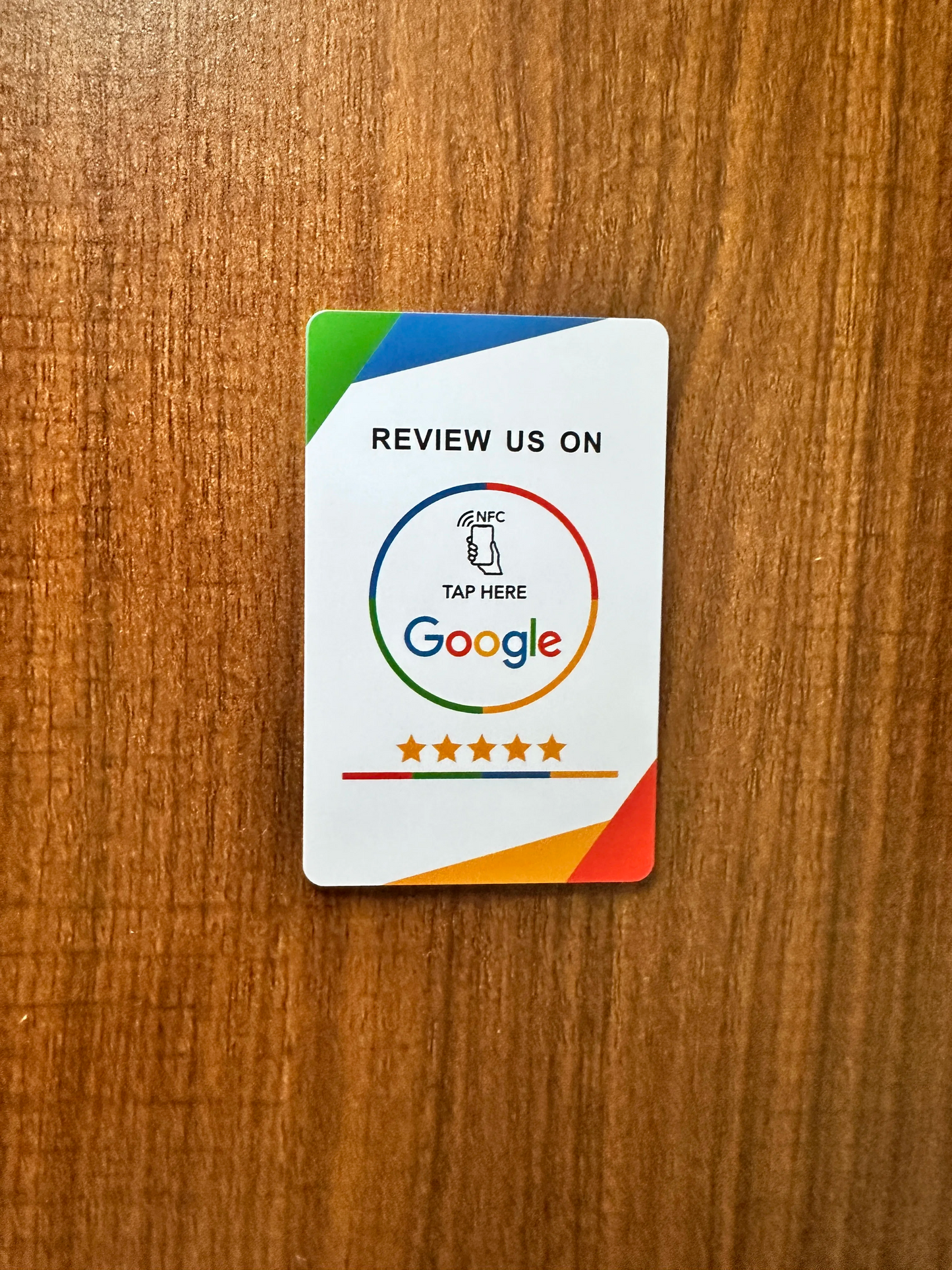 NFC Google Reviews Card