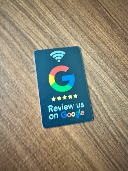 NFC Google Reviews Card