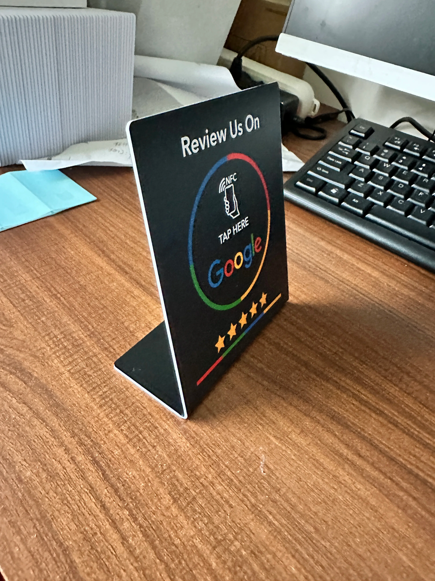 NFC Google Reviews Card
