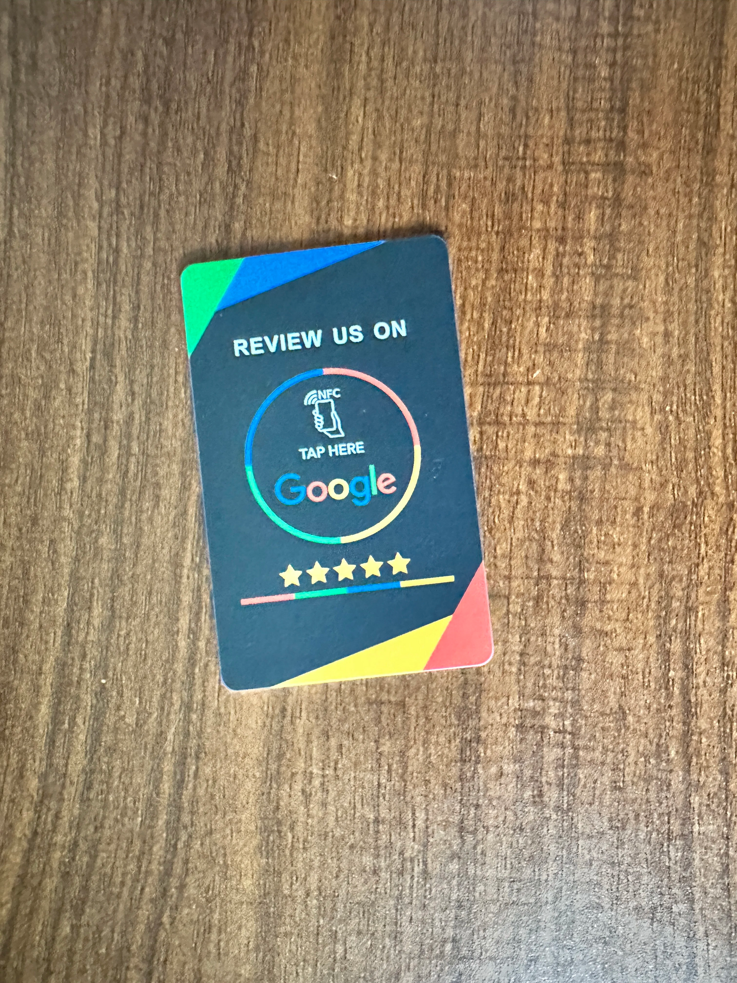 NFC Google Reviews Card