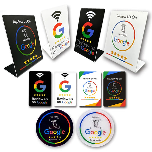 NFC Google Reviews Card